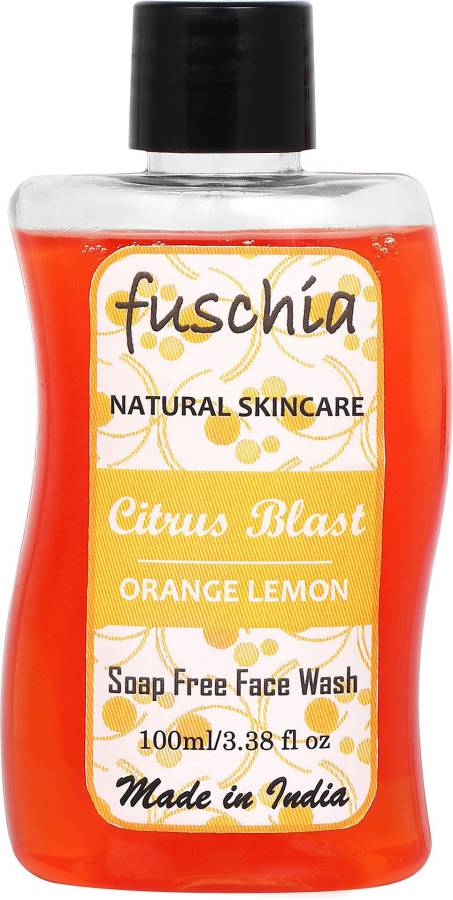 FUSCHIA Citrus Blast Orange Lemon Soap Free  - 100ml Face Wash Price in India