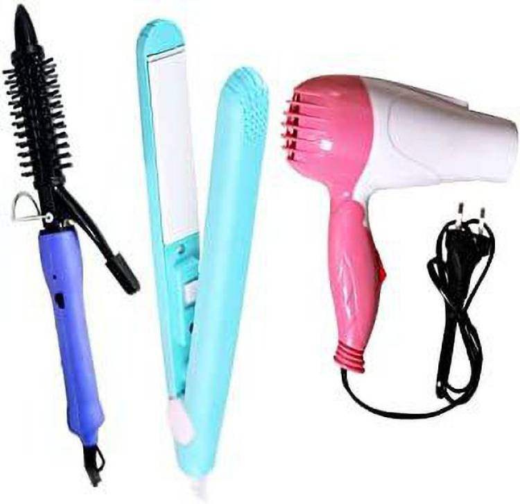 WILLA Mini straightner ,curler16b, dryer 1000w Combo (PACK OF 3 IN 1 COMBO ) Hair Dryer Price in India