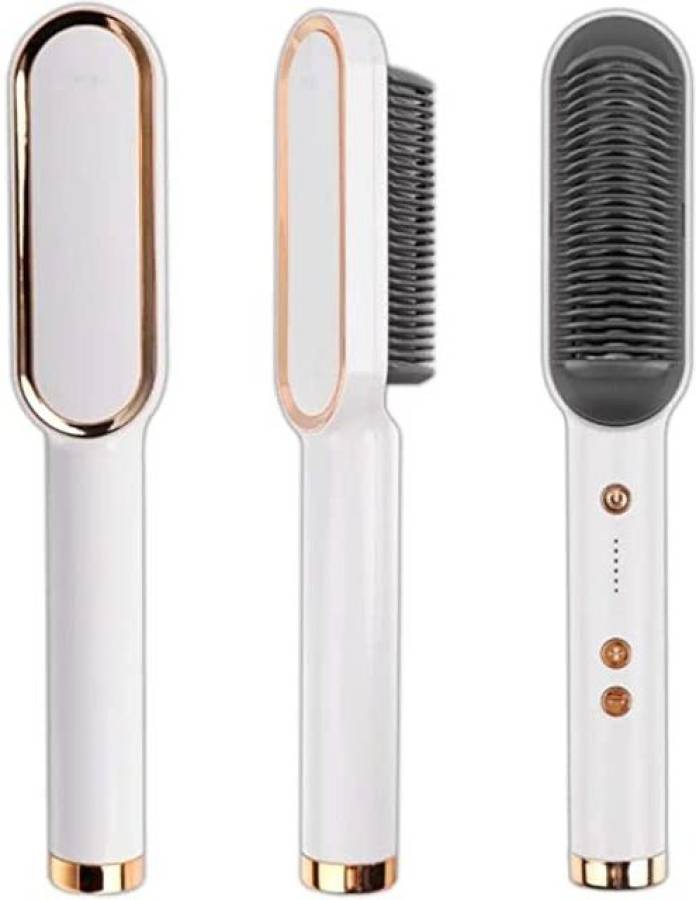 ACLIX Comb for Women & Men, Hair Styler, Straightener machine Brush PTC Heating Electric Straightener with 5 Temperature Control Hair Straightener Brush Price in India