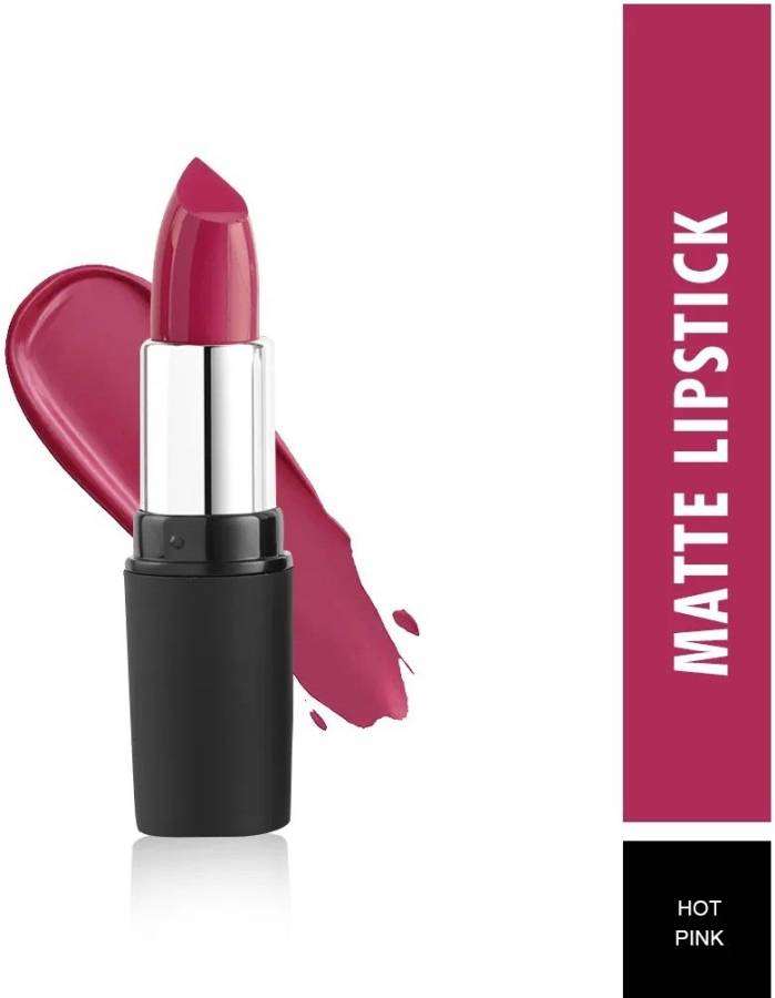 SWISS BEAUTY Pure Matte Lipstick - 219 Hot Pink set 1 Price in India