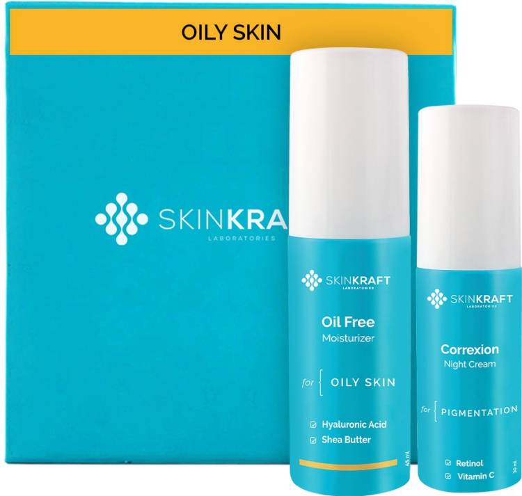 Skinkraft Slightly Oily Skin care combo Face Moisturizer& Night Cream, 75ml Price in India