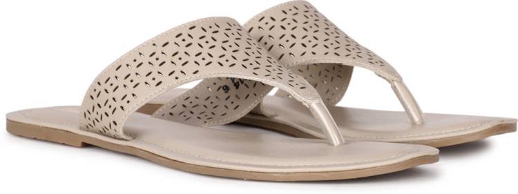 Women Beige Flats Sandal Price in India