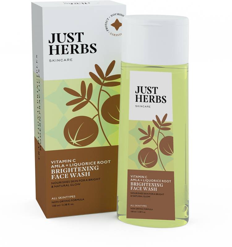 Just Herbs Vitamin C With Amla & Liquorice Root For Skin Brightening Face Wash Price in India
