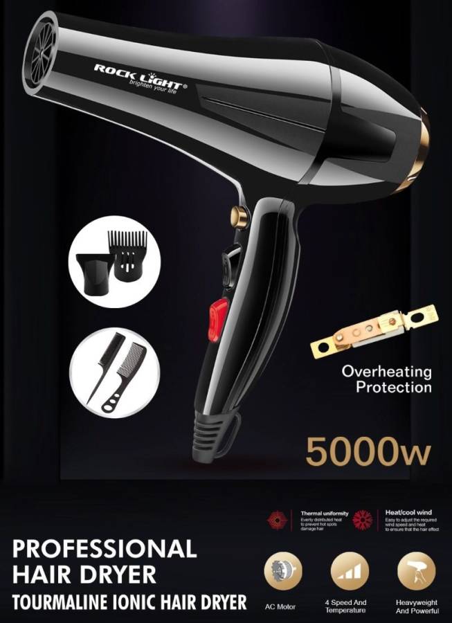 HASRU Rocklight 5000 watt Hair Dryer For Men's & Women's Hair Dryer Price in India