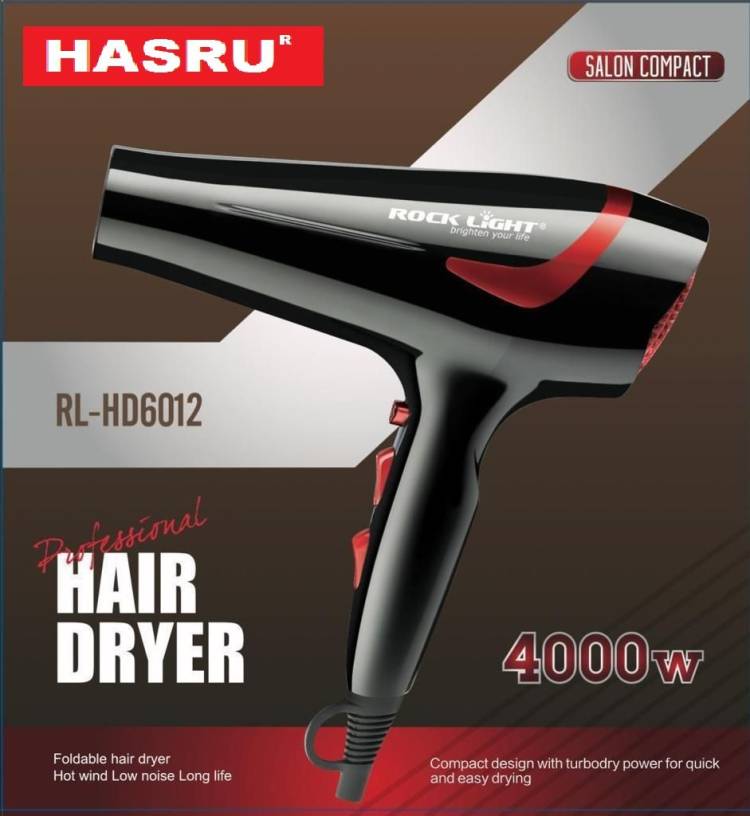 HASRU High Quality Salon compact Professional Hair Dryer With Comb Reducer (4000 watt) Hair Dryer Price in India