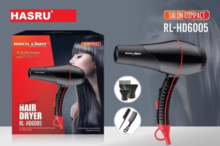 HASRU High Quality Salon Grade Professional Hair Dryer With Comb Reducer (4000 watt) Hair Dryer Price in India