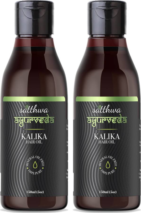 Satthwa Kalika Hair Oil Make Your Hair Naturally Darker, Prevents Greying Hair Oil Price in India