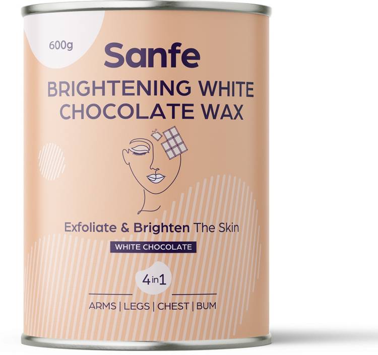 Sanfe Brightening White Chocolate Wax| For Smooth & Easy Hair Removal Wax Price in India
