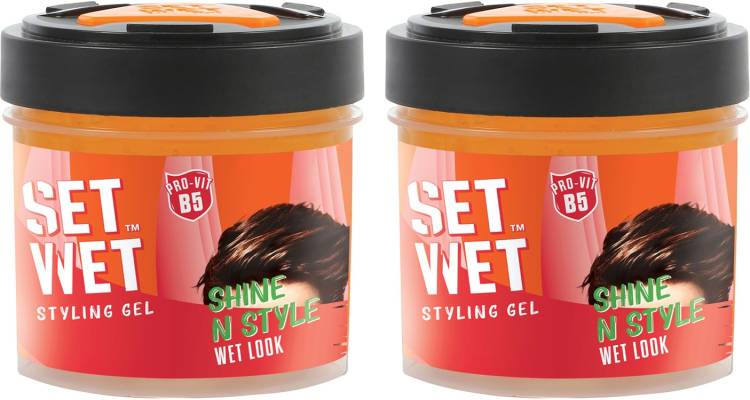 SET WET Wet Look Hair Styling Gel for Men Hair Gel Price in India, Full  Specifications & Offers 