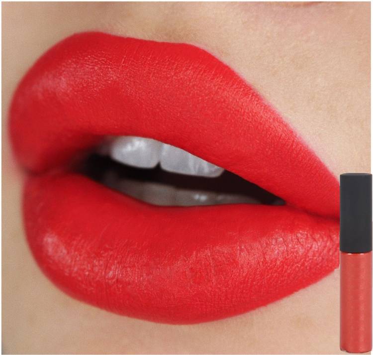 Facejewel Gorgeous Creamy Matte Lipgloss Peach Red Price in India