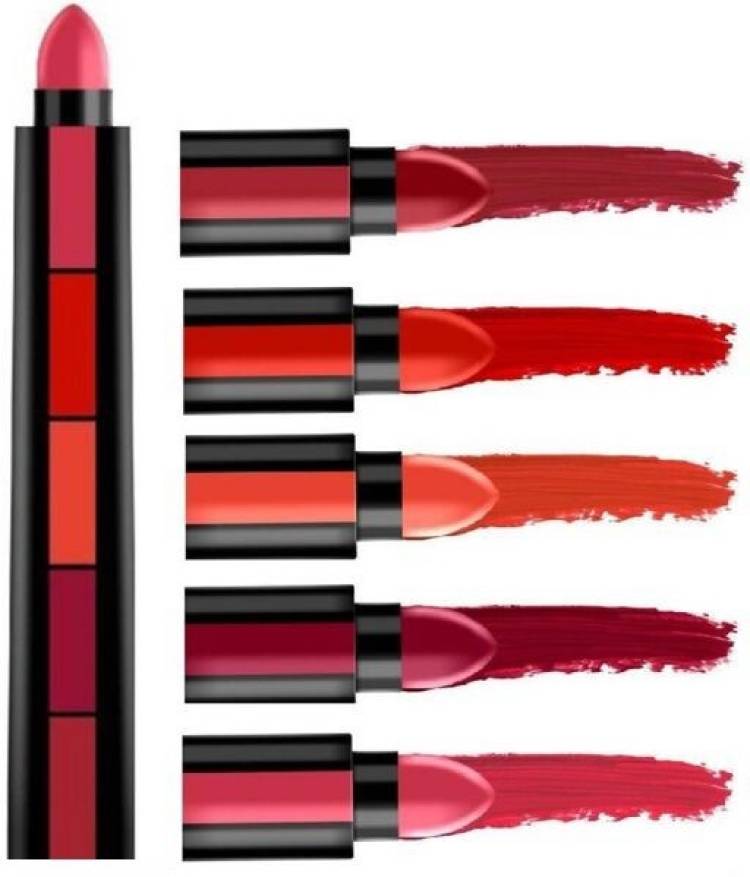 Rsentera Red Edition 5 in 1 Beauty Pocket Matte Lipstick (Multicolor, 7.5 g) Price in India