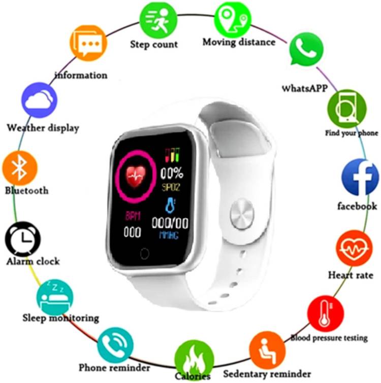 IMMUTABLE D20 SMART WATCH WHITE S67 Smartwatch Price in India