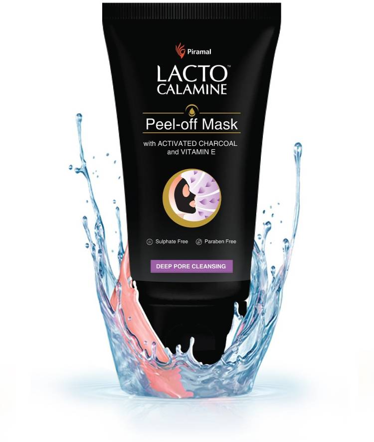 Lacto Calamine Peel Off Mask with Activated Charcoal and Vitamin E deep pore cleansing – No Parabens No Sulphates Price in India