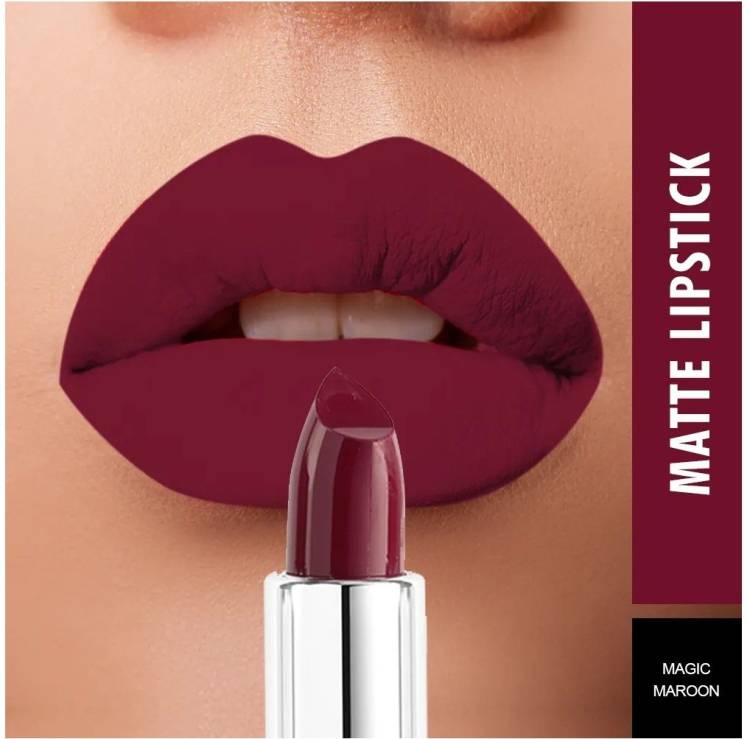 SWISS BEAUTY Pure matte lipstick shade 208 211 (Magic Maroon)3.8 g set of 1 Price in India