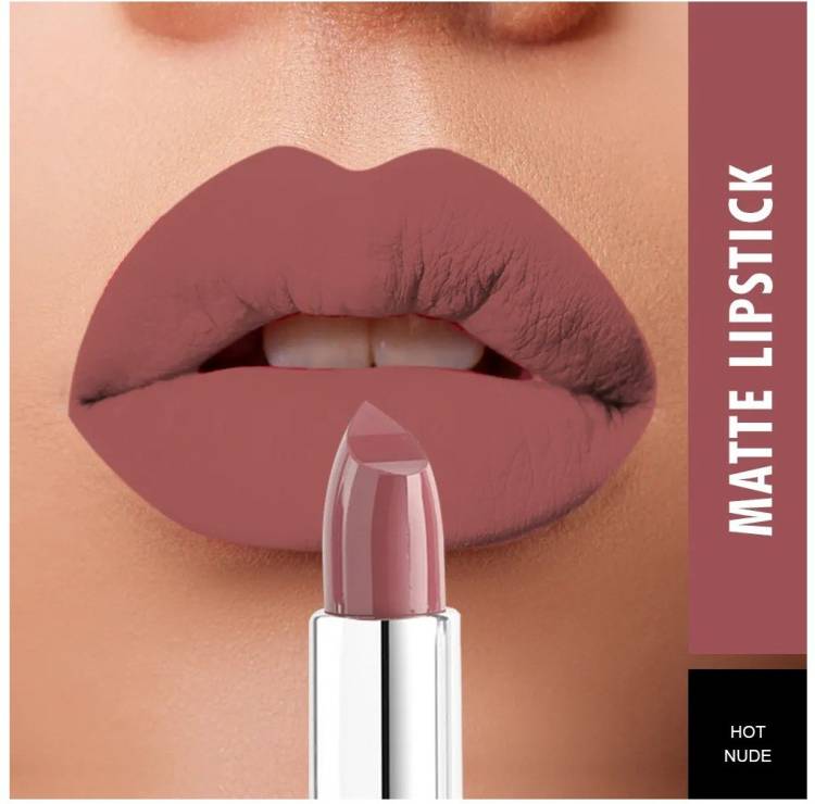 SWISS BEAUTY Pure matte lipstick shade 222 (Hot Nude)3.8 g set of 1 Price in India