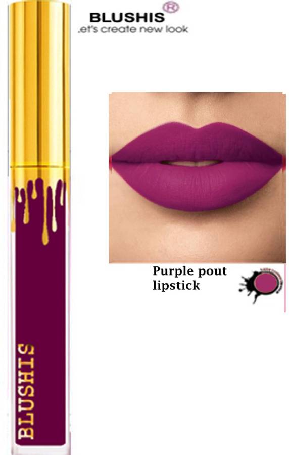 BLUSHIS Non Transfer Waterproof Professionally Longlasting Liquid Lipstick Price in India