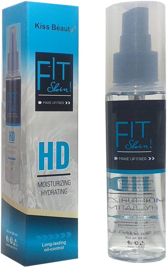 Kiss Beauty Fit Shin HD Moisturizing Hydrating Makeup Fixing Setting Spray Primer  - 80 ml Price in India