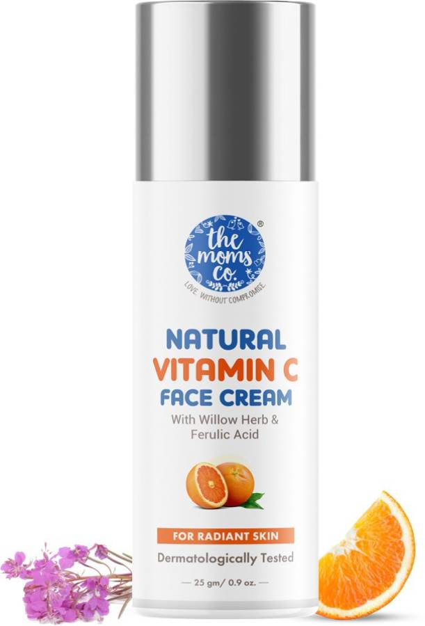 The Moms Co. Natural Vitamin C Face Cream I Cleans & Brightens Skin I Oil Free Look Price in India