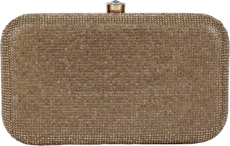 Casual Gold  Clutch Price in India