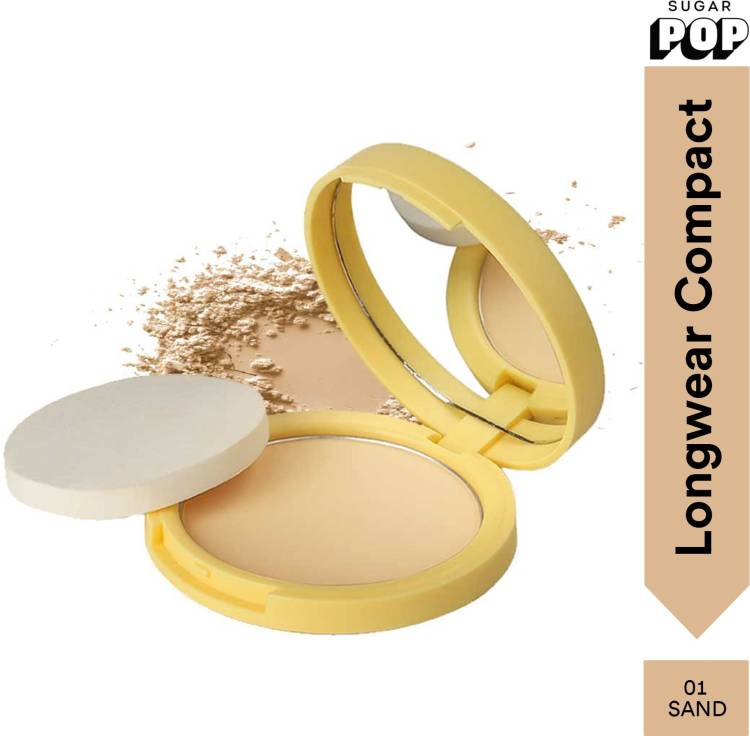 SUGAR POP Longwear Compact - 01 Sand Compact Price in India