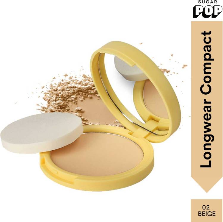 SUGAR POP Longwear Compact - 02 Beige Compact Price in India