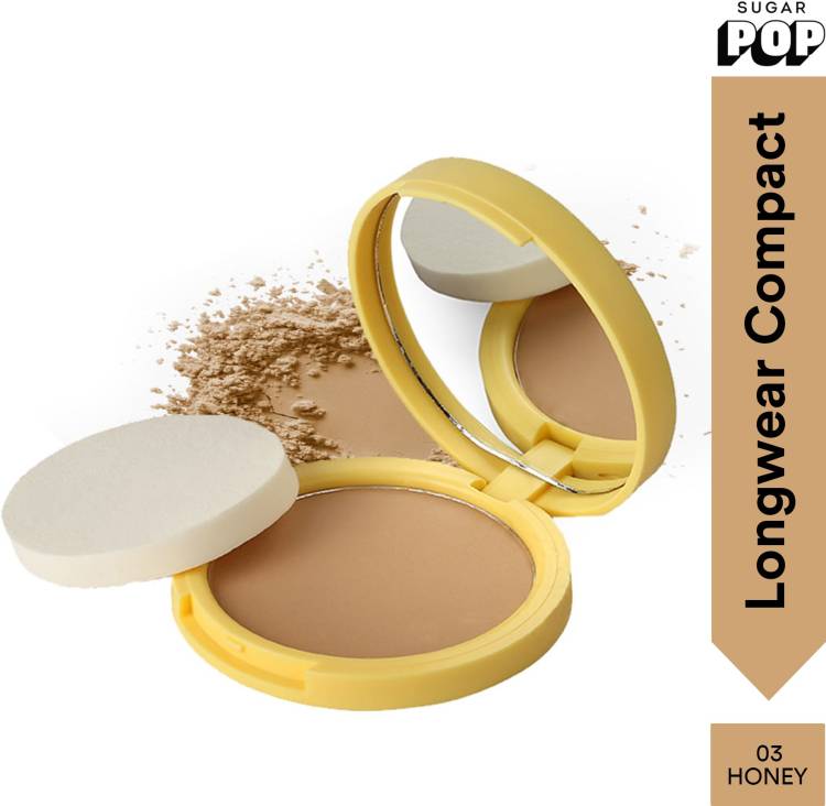 SUGAR POP Longwear Compact - 03 Honey Compact Price in India