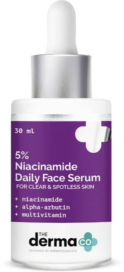 The Derma Co 5% Niacinamide Daily Face Serum with Alpha Arbutin & Multivitamin Price in India