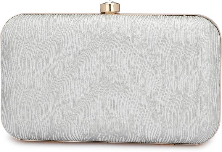 Party Silver  Clutch Price in India