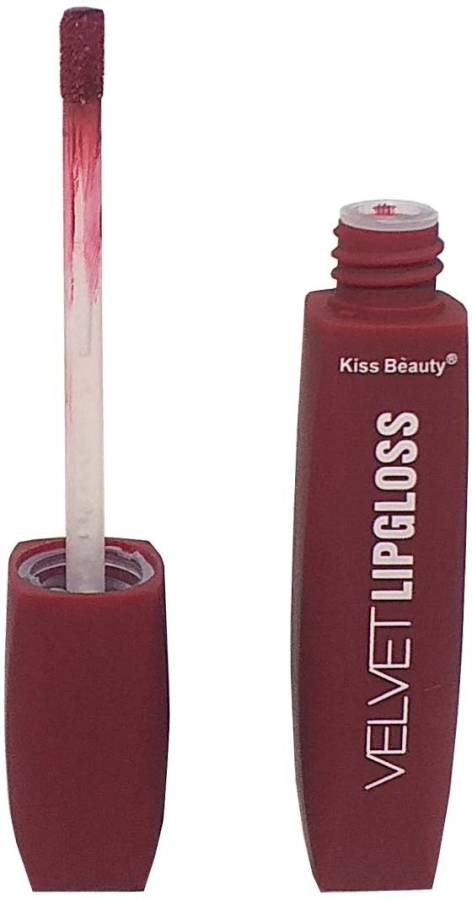 Kiss Beauty Velvet Liquid Lipstick Lipgloss Red Brick AS06 Price in India