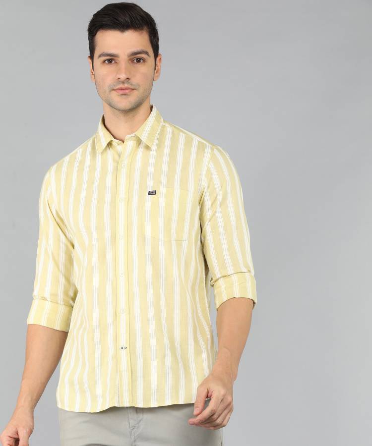 Men Slim Fit Striped Casual Shirt Price in India