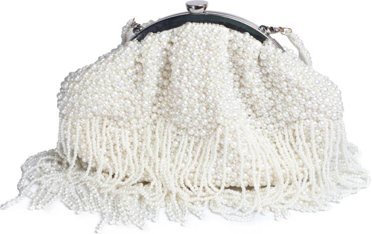 Casual White  Clutch Price in India