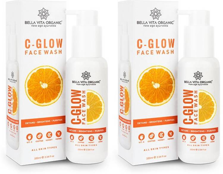 Bella vita organic Vitamin C  Pack of 2 for Oil Control, Skin Brightening & Cleansing Face Wash Price in India