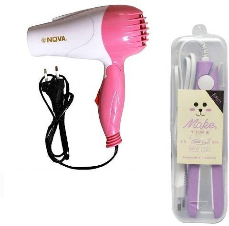 Passion Creatorz Hair Styling Kit With Hair Straightener and Hair Dryer For Men & Women Pack of 2 Hair Dryer Price in India