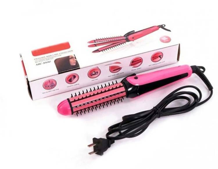 NHC NHC-8890 3 In 1 professional hair straightner electric curler corded crimper hair styler Hair Straightener Price in India