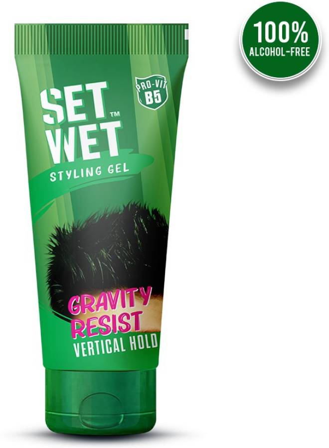 SET WET For Men Vertical Hold, No Alcohol, No Sulphate, No Phthalate, Strong Hair Gel Price in India