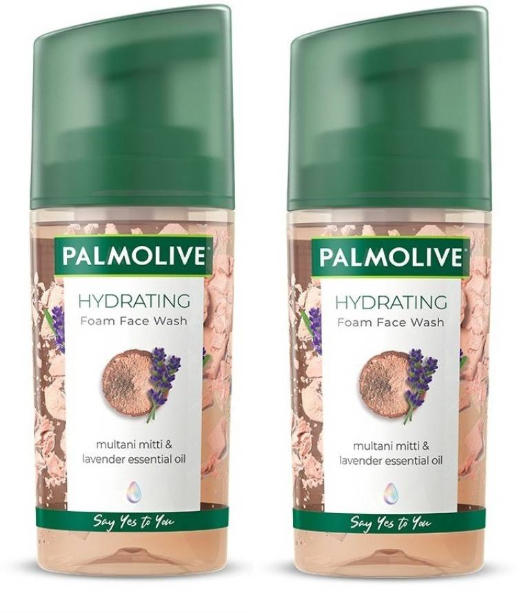 PALMOLIVE Hydrating Foam Facewash, 100ml x 2 (200ml) (Pack of 2) Face Wash Price in India
