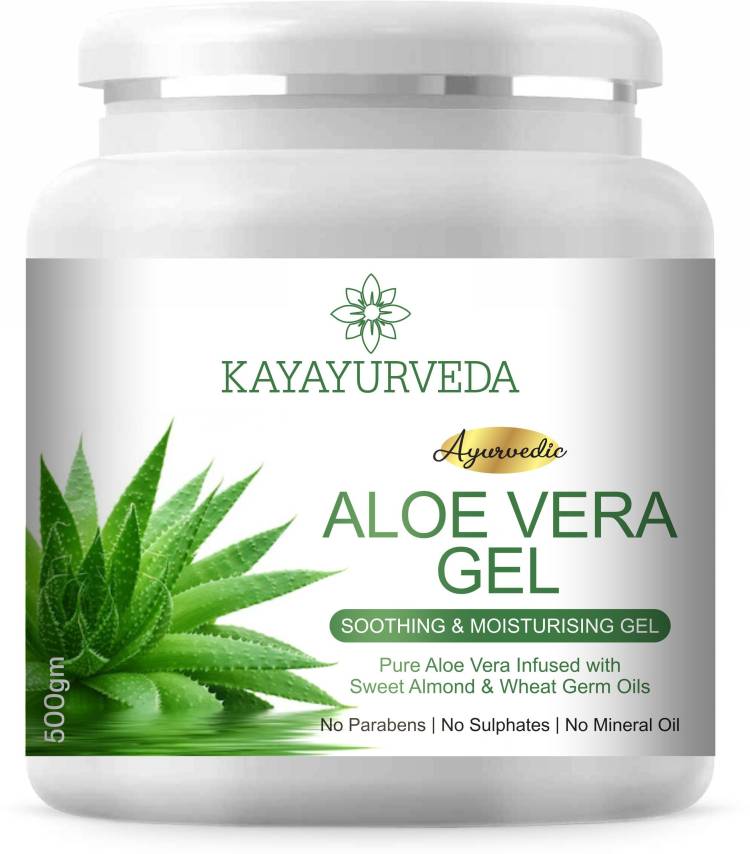 KAYAYURVEDA 100% Pure Aloe Vera Gel for Skin Acne, Scars, Dark spots Face & Hair Care Price in India