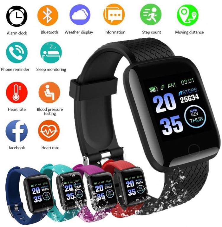 Ykarn Trades NMH_ID 116 Pro Smartwatch For Unisex Black Only With Fitness Tracker Smartwatch Price in India