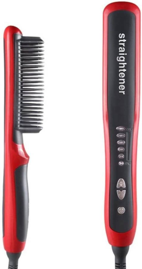 UROPHA 6 Mode Temperature Control with PTC Heating Technology and Tourmaline King Dom Professional Hair Straightener Ceramic comb Electric Straightening Heated comb Hair Straightener Brush Price in India