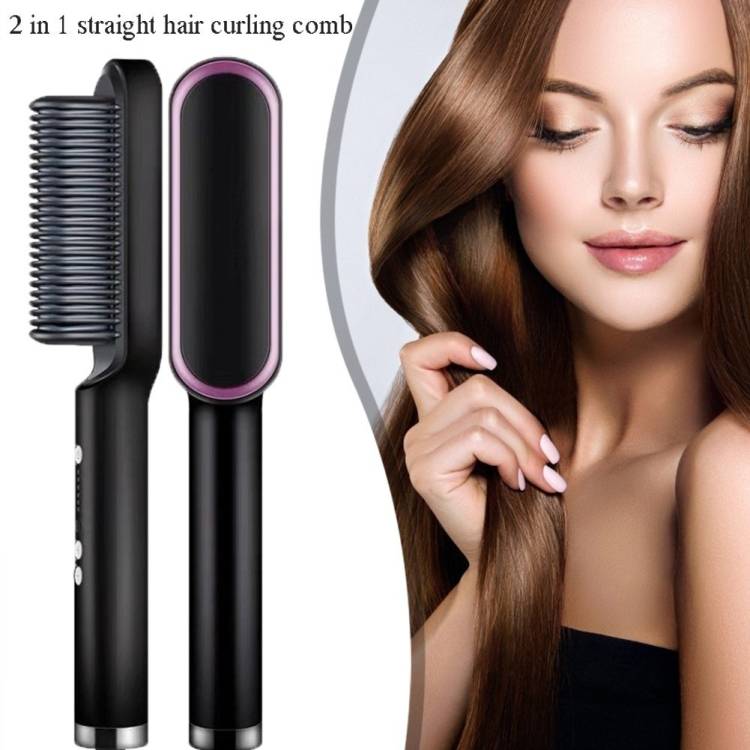 Nimiz Hair Straightener Comb for Women & Men HairStraightener HairStylemulticolorBrush Hair Straightener Comb for Women & Men HairStraightener HairStylemulticolorBrush Hair Straightener Brush Price in India