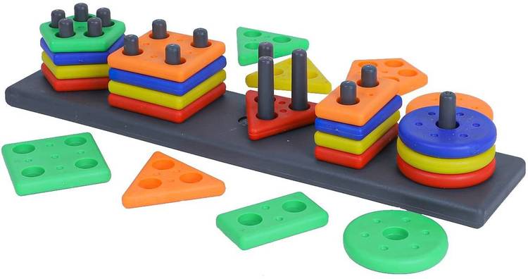 xelix Board Blocks Sorting and Stacking Education Shapes