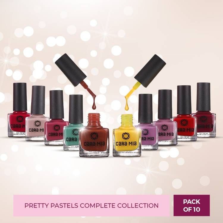 CARA MIA by Flipkart Pretty Pastels Fierce and Flawless Teal, Mauve Brown, Misty Mauve, Lemon Yellow, Maroon, Lilac, Maroon Red, Blood Red, Mauve, Magenta Price in India