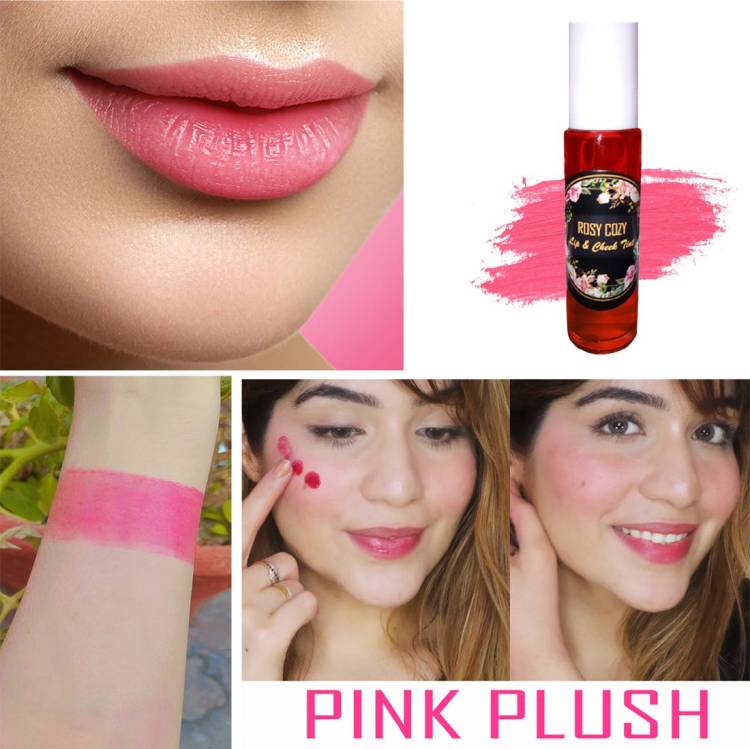 ROZY COZYYY LIP AND CHEEK TINT (PINK PLUSH SHADE) 100% PURE AND NATURAL INGREDIENTS (30 ML) Lip Stain Price in India