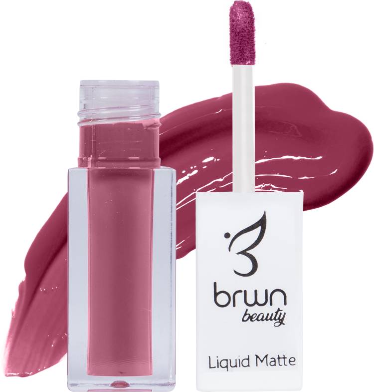 Brwn Beauty Liquid Matte Lipstick Super Hydrated & 24 Hour Long Lasting Lipstick Nude Color Price in India