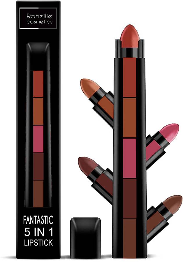 RONZILLE Fantastic 5 Step Lipstick 5 in 1 Lipstick (Nude) Price in India