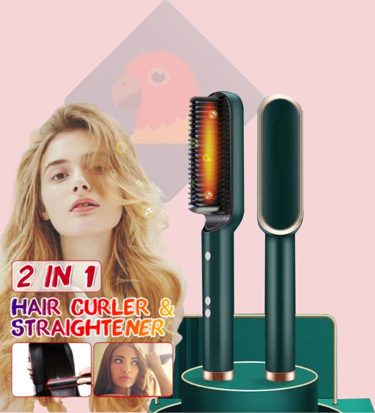 FINCH Hair Straightener Ceramic PTC Heating Electric Straightener (Multicolor) Hair Straightener Brush Price in India