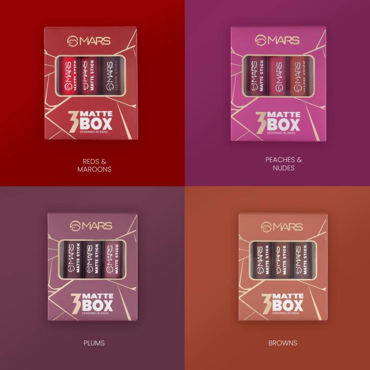 MARS Matte Lipstick Box Pack of 12 Price in India