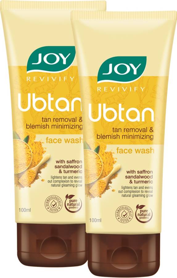 Joy Revivify Ubtan and Tan Removal  ( Pack of 2 X 100 ml ) Face Wash Price in India