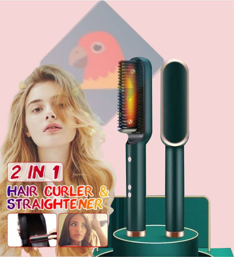 FINCH Hair Straightener Ceramic PTC Heating Electric Straightener (Multicolor),, Hair Straightener Brush Price in India