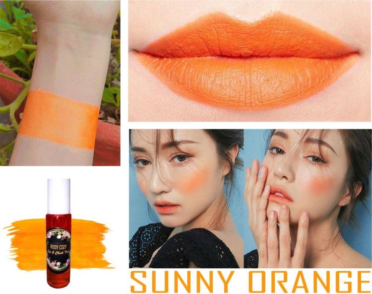 faiza khan LIP AND CHEEK TINT (Orange) 100% ORGANIC WITH PURE AND NATURAL INGREDIENTS Price in India